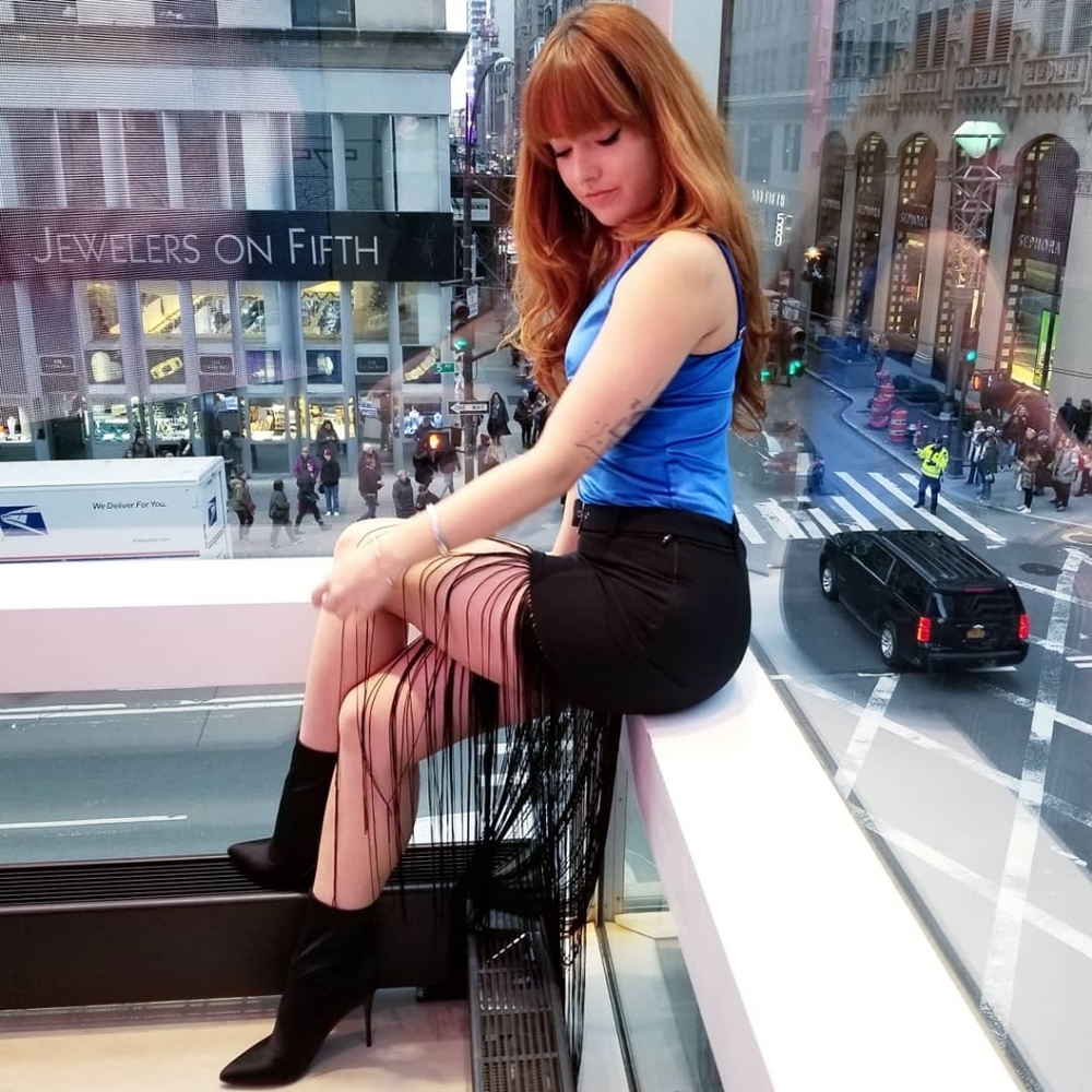 Guess Fringe Skirt Black